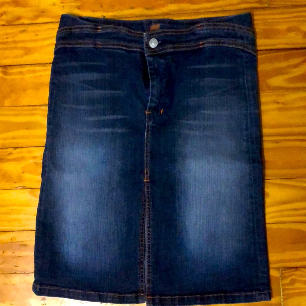 Denim mini skirt size 27 7 For All Mankind